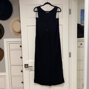 Button down maxi dress with pockets